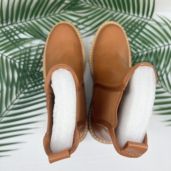 STEVEN NEW YORK Cabell Chelsea Boots Size 6.5M Tan Round Toe Block Heel NWOB - Picture 8 of 13